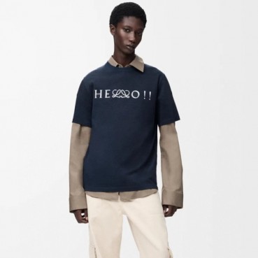 로에베 남성 라운드 반팔티 - Loewe Mens Round Tshirt 