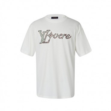 루이비통 남성 라운드 반팔 티셔츠 - Louis vuitton Mens Round Tshirt 