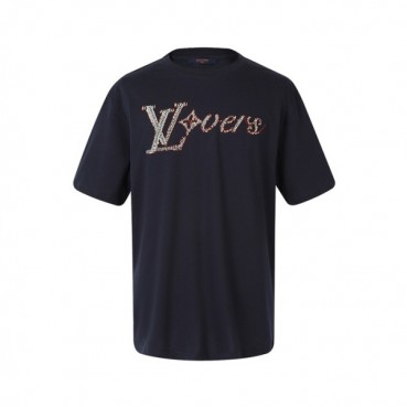 루이비통 남성 라운드 반팔 티셔츠 - Louis vuitton Mens Round Tshirt 
