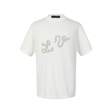 루이비통 남성 라운드 반팔 티셔츠 - Louis vuitton Mens Round Tshirt 