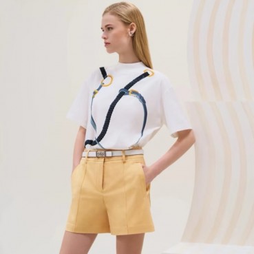 에르메스 여성 크루넥 반팔티 - Hermes Womens Round Tshirt 