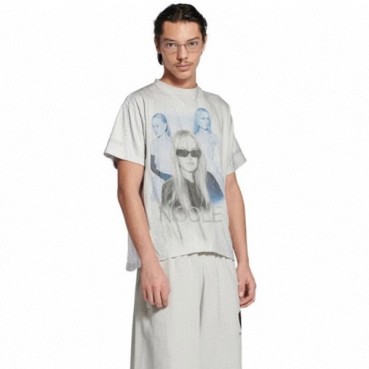 발렌시아가 남성 라운드 반팔 티셔츠 - Balenciaga Mens Round Tshirt 