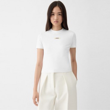 자크뮈스 여성 라운드 반팔티 - Jacquemus Womens Round Tshirt 