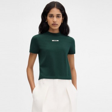 자크뮈스 여성 라운드 반팔티 - Jacquemus Womens Round Tshirt 