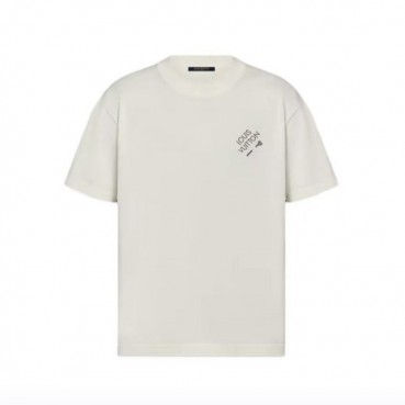 루이비통 남성 라운드 반팔 티셔츠 - Louis vuitton Mens Round Tshirt 