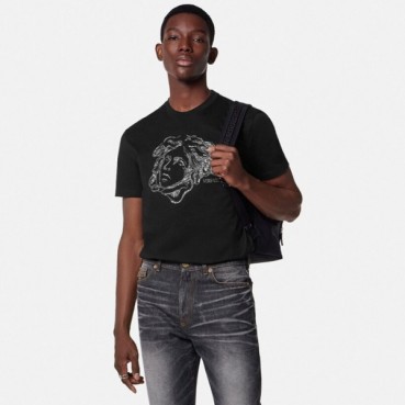 베르사체 남성 반팔 티셔츠 - Versace Mens Round Tshirts 