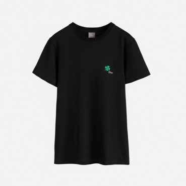 디올 남성 클로벌 자수 티셔츠 - Dior Mens Clover Embroidered Tshirt 