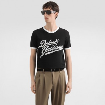 돌체앤가바나 남성 라운드 반팔 티셔츠 - Dolce&Gabbana Mens Round Tshirt 