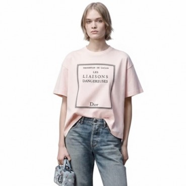 디올 여성 라운드 반팔티 - Dior Womens Round Tshirt 