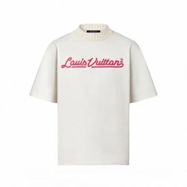 루이비통 남성 라운드 반팔 티셔츠 - Louis vuitton Mens Round Tshirt 