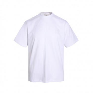 미우미우 남성 라운드 반팔 티셔츠 - Miumiu Mens Round Tshirt 