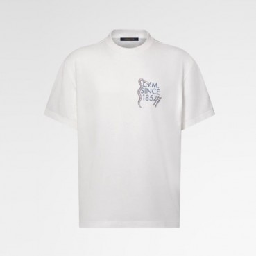 루이비통 남성 라운드 반팔 티셔츠 - Louis vuitton Mens Round Tshirt 