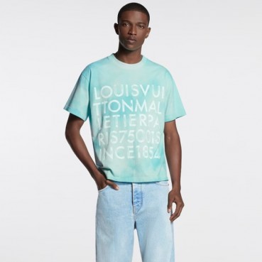 루이비통 남성 라운드 반팔 티셔츠 - Louis vuitton Mens Round Tshirt 