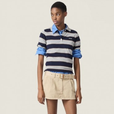 미우미우 여성 폴로 티셔츠 - Miumiu Womens Polo Tshirt 
