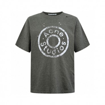 아크네 남성 레이어드 로고 반팔티 - Acne Mens Layered Logo Tshirt 