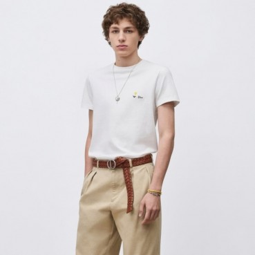 디올 남성 라운드 반팔 티셔츠 - Dior Mens Round Tshirt 