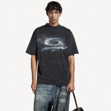 발렌시아가 남성 라운드 반팔 티셔츠 - Balenciaga Mens Round Tshirt 