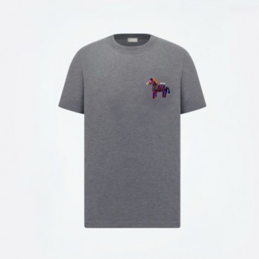 디올 남성 라운드 반팔 티셔츠 - Dior Mens Round Tshirt 