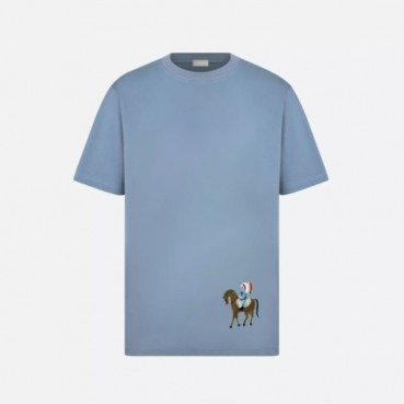 디올 남성 라운드 반팔 티셔츠 - Dior Mens Round Tshirt 