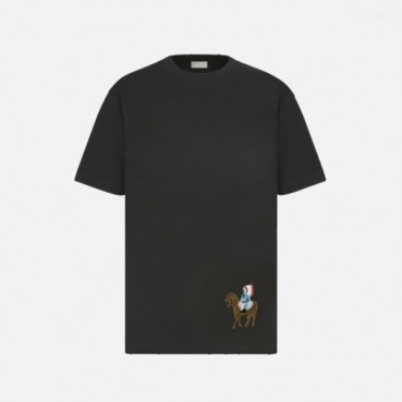 디올 남성 라운드 반팔 티셔츠 - Dior Mens Round Tshirt 