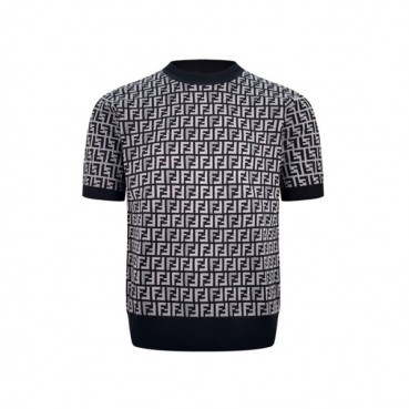 펜디 남성 라운드 반팔 티셔츠 - Fendi Mens Round Tshirt 