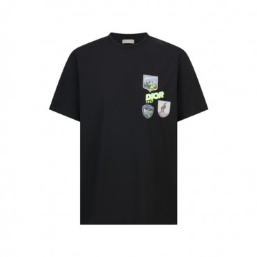 디올 남성 라운드 반팔 티셔츠 - Dior Mens Round Tshirt 