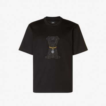 펜디 남성 라운드 반팔 티셔츠 - Fendi Mens Round Tshirt 