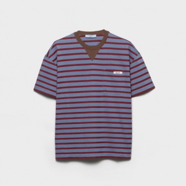 프라다 남성 라운드 반팔티 - Prada Mens Round Tshirt 