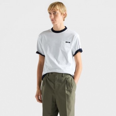 프라다 남성 양면 라운드 반팔티 - Prada Mens Round Tshirt 