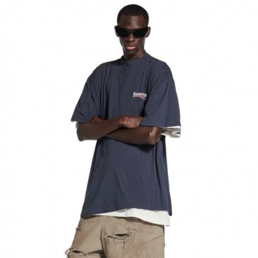발렌시아가 남성 라운드 반팔 티셔츠 - Balenciaga Mens Round Tshirt 
