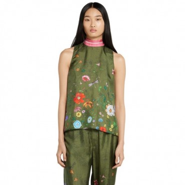 구찌 여성 라운드 나시 - Gucci Womens Sleeveless Tshirt 