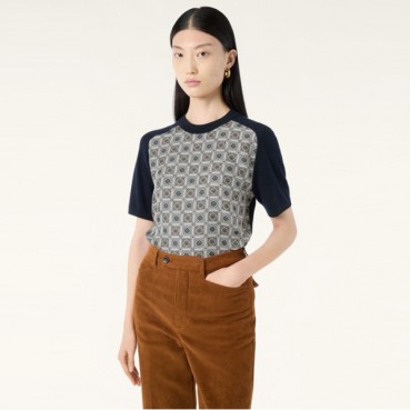 로로피아나 여성 라운드 반팔티 - Loro Piana Womens Round Tshirt 