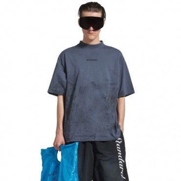 발렌시아가 남성 라운드 반팔 티셔츠 - Balenciaga Mens Round Tshirt 