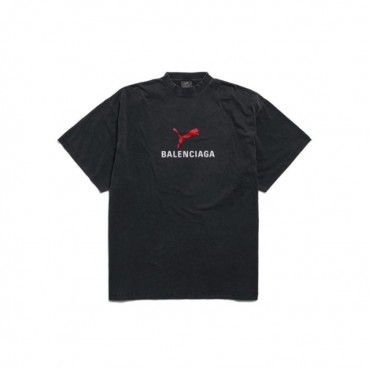 발렌시아가 남성 라운드 반팔 티셔츠 - Balenciaga Mens Round Tshirt 