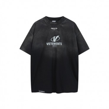 베트멍 남/녀 라운드 반팔 티셔츠 - Vetements Unisex Oversize Tshirt 