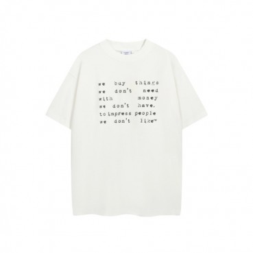 베트멍 남/녀 라운드 반팔 티셔츠 - Vetements Unisex Oversize Tshirt 