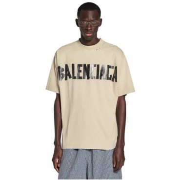 발렌시아가 남성 라운드 반팔 티셔츠 - Balenciaga Mens Round Tshirt 