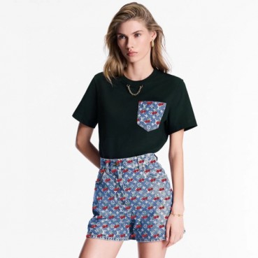 루이비통 여성 LV x TM 체리 티셔츠 - Louis vuitton Womens LV x TM Cherry TShirt 