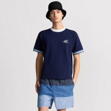 디올 남성 꾸뛰르 은방울꽃 티셔츠 - Dior Mens Couture Silver Bell Flower TShirt 