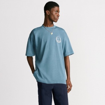 디올 남성 라운드 반팔 티셔츠 - Dior Mens Round Tshirt 