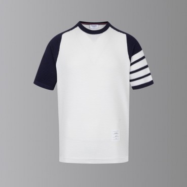 톰브라운 남성 라운드 반팔티 - Thom Browne Mens Round Tshirts 