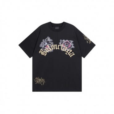 발렌시아가 남성 라운드 반팔 티셔츠 - Balenciaga Mens Round Tshirt 