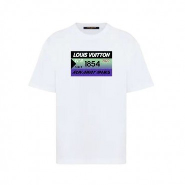 루이비통 남성 라운드 반팔 티셔츠 - Louis vuitton Mens Round Tshirt 