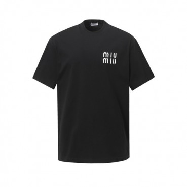 미우미우 남성 라운드 반팔 티셔츠 - Miumiu Mens Round Tshirt 