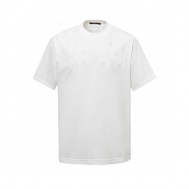루이비통 남성 라운드 반팔 티셔츠 - Louis vuitton Mens Round Tshirt 