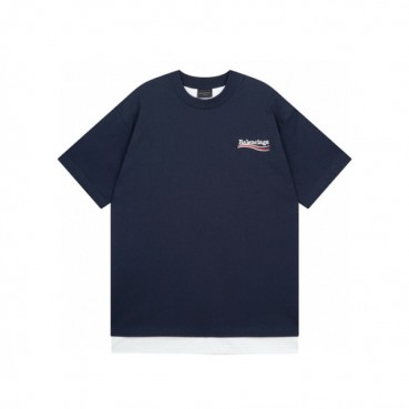발렌시아가 남성 라운드 반팔 티셔츠 - Balenciaga Mens Round Tshirt 