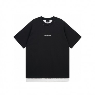 발렌시아가 남성 라운드 반팔 티셔츠 - Balenciaga Mens Round Tshirt 