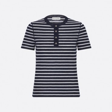 디올 여성 마리니에르 니트 반팔티 - Dior Womens Mariniere Tshirts 