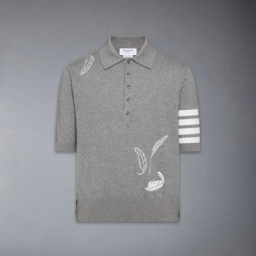 톰브라운 여성 폴로 니트 반팔티 - Thom Browne Womens Polo Tshirts 