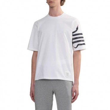 톰브라운 남성 라운드 반팔티 - Thom Browne Mens Round Tshirts 